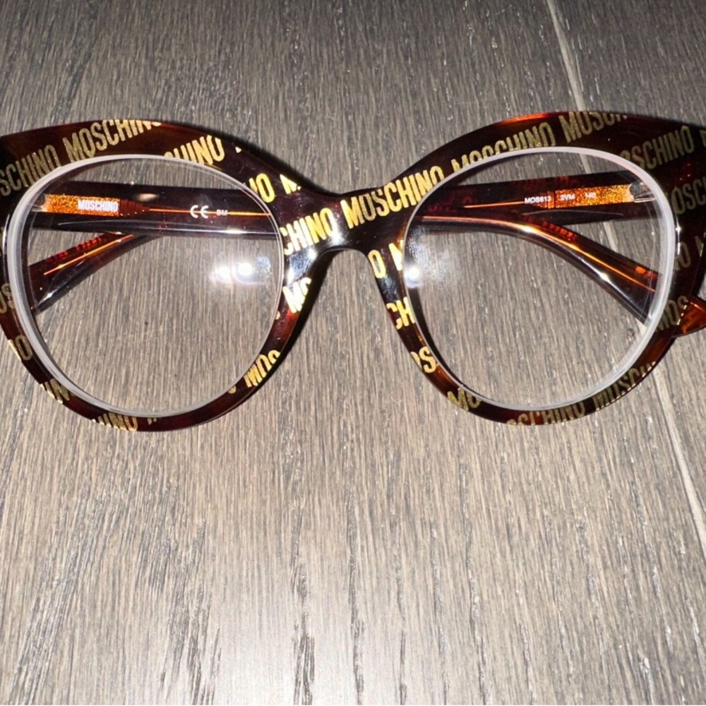 Moschino Brown Tortoiseshell Glasses